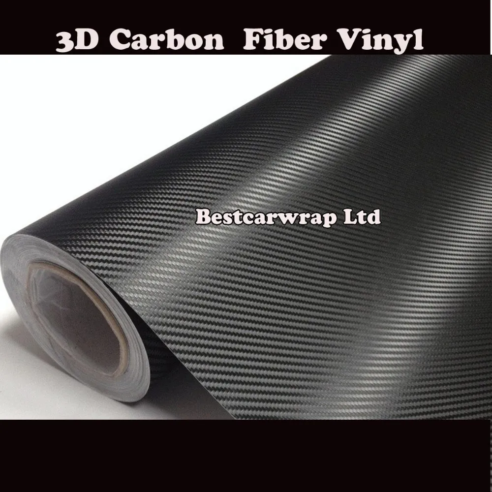 3M black 3D Carbon Fiber vinyl wrap Film Foile 1080 bubble Free (1)