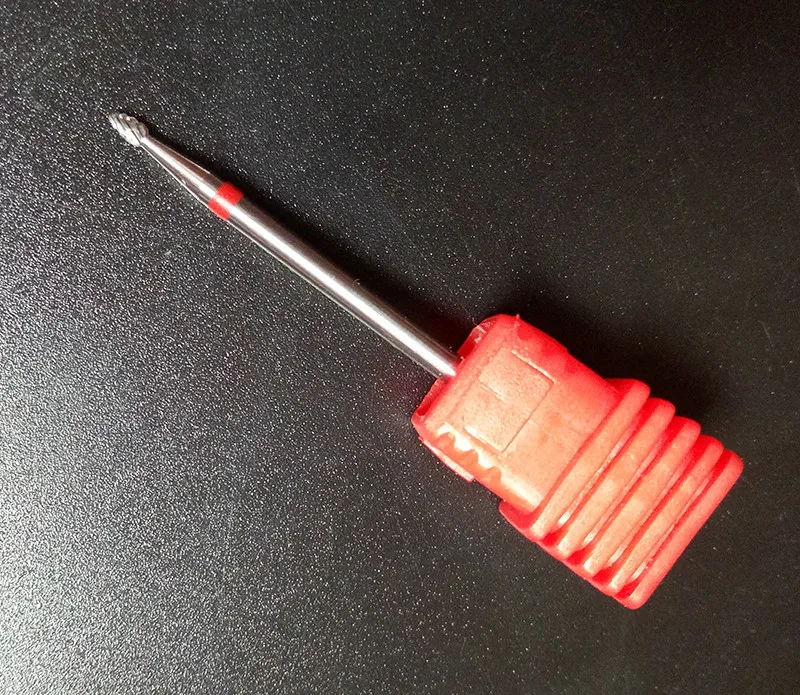 Broca do Unha Ferramentas de Unhas Alta Qualidade! Vermelho = Fino Carboneto Cutícula Limpas Frete Grátis H01603 10 Pçs 10 Cheap Equipamento de unhas artísticas