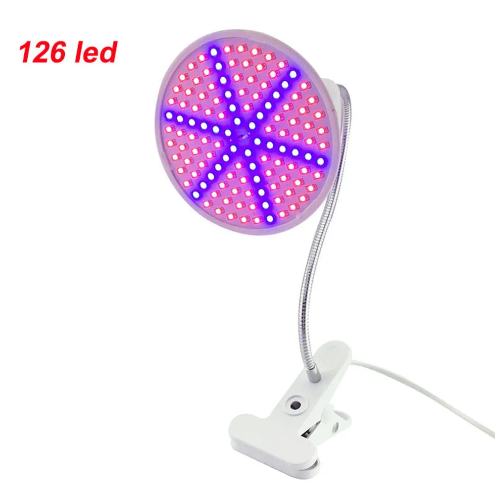 2018 Высокое качество E27 126 Led Grow Light гидропонное освещение с зажимом лампы растения для цветов Прямая доставка