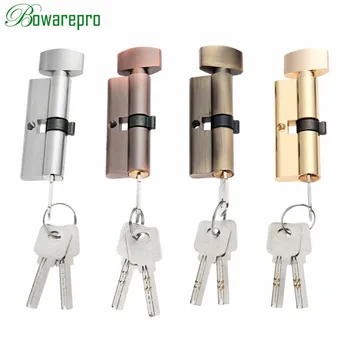 

bowarepro Copper Core Anti-theft Door Locks Cylinder Security Locking Cylinders Lock Wooden Door Lock Heart Locks Hardware 1PC