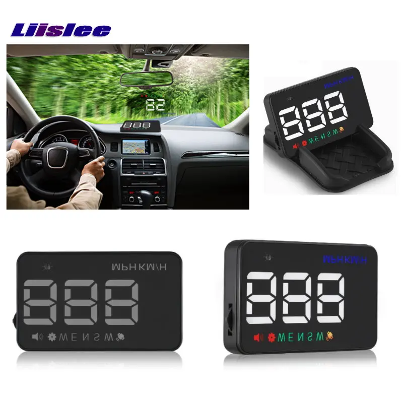

Liislee A5 Car HUD Head Up Display OBD2 II EUOBD Overspeed Warning System Projector Windshield Auto Electronic Voltage Alarm