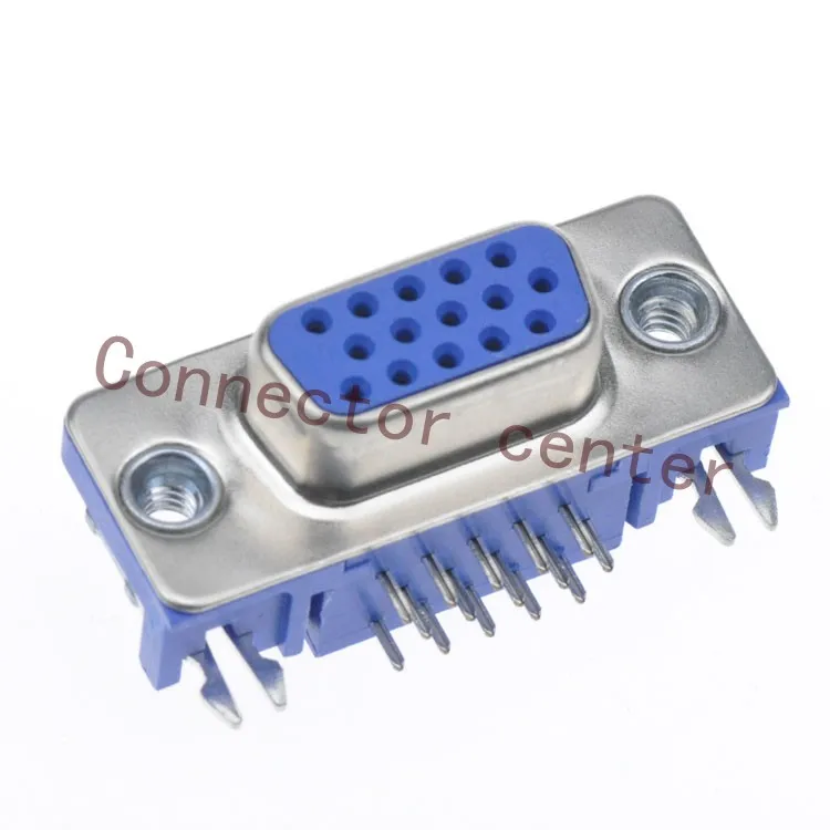

Foxconn D-SUB VGA DR Connector Right Angle 15PIN 3-ROW Femal 3.08 DSUB Jack