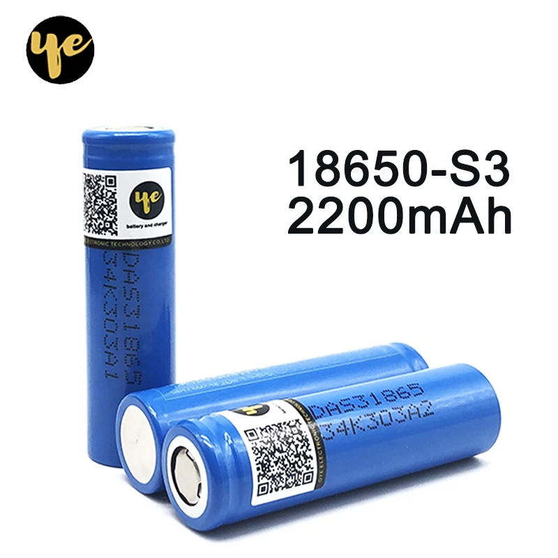 Оригинал для LG ICR18650 S3 литий ионная аккумуляторная батарея 2200mAh 3 7 v 18650 s3 30A pk icr18650 22f