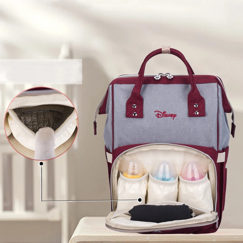 Disney новые модные детские сумки для мамы большой ёмкость мать сумка беременных женщин рюкзак для путешествий пеленки рюкзак