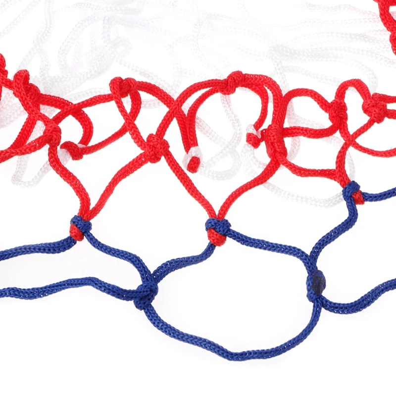 Универсальный 5 мм красный белый синий баскетбольная сетка нейлоновая сетка для попадания мячом сетка