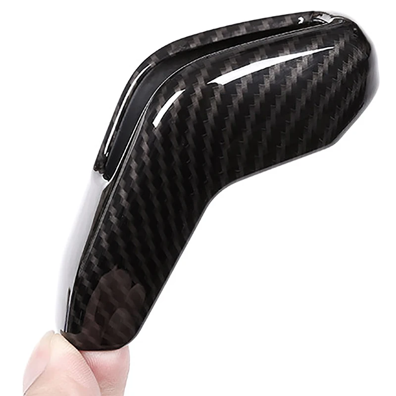 Carbon Fiber Style For Land Rover Range Rover Sport Abs Plastic Gear Shift Head Cover Trim Car Accessory