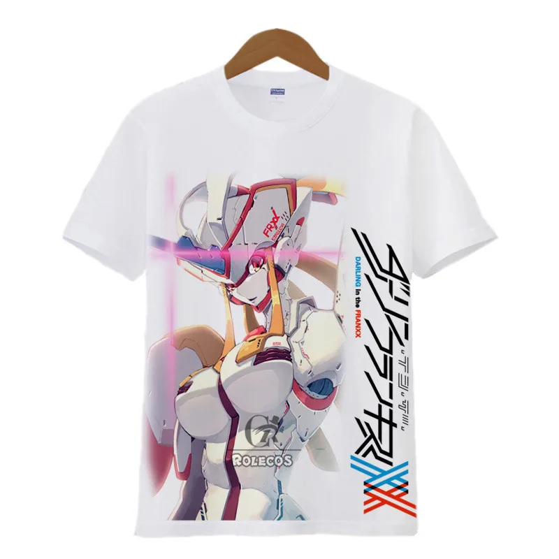 ROLECOS/костюм для косплея из аниме Darling In The Franxx мягкая теплая футболка с короткими
