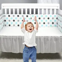 Детские кроватки бамперы для стандартных кроваток машинная моющаяся мягкая Накладка для детской кроватки хлопок