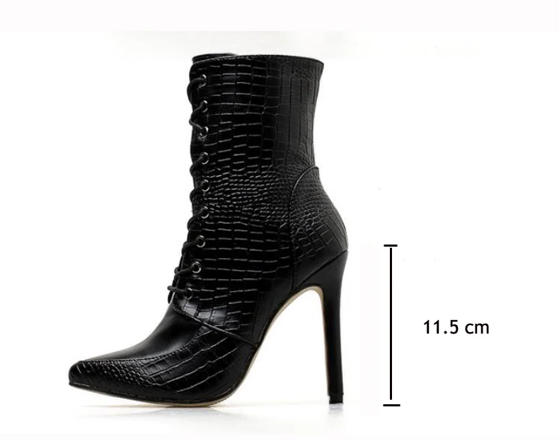 Womens Fashion Boot High Heels Sexy Lady Boot Party Mid-calf Snow Boots Women Motorcycle Winter Boots Women Waterproof Plus Size 10 (9)