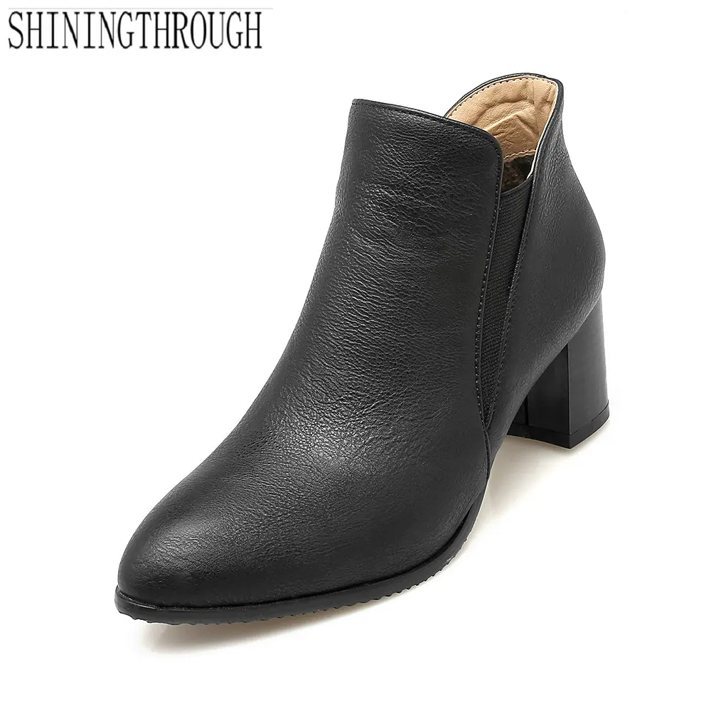 thick high heel boots