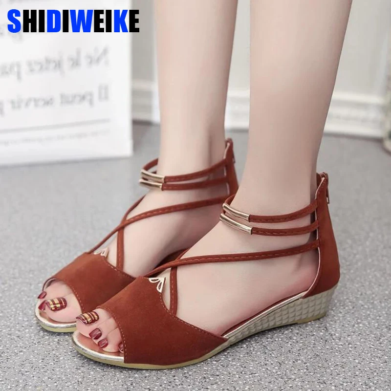 

SHIDIWEIKE 2019 Wedges Women's sandals Shoes woman footwear Women's summer shoes Gladiator sandals Ladies Shoes m431