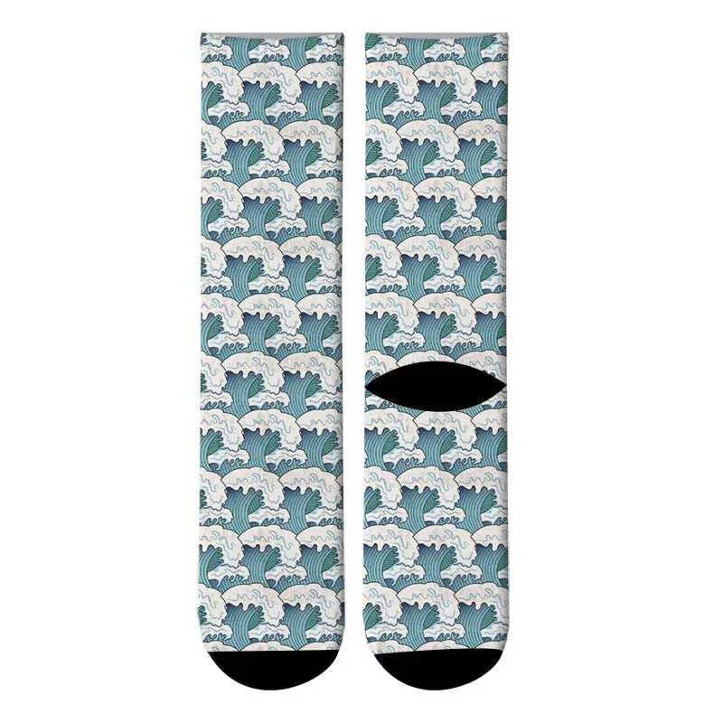 painting Printed Harajuku Socks Women Cotton Summer funny Long sock Art Socks happy Mens socks 6JQ-ZWL34