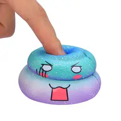 Squishies Kawaii Emoji Galaxy Poo медленно растущие фрукты Ароматические игрушки для снятия стресса 1,28