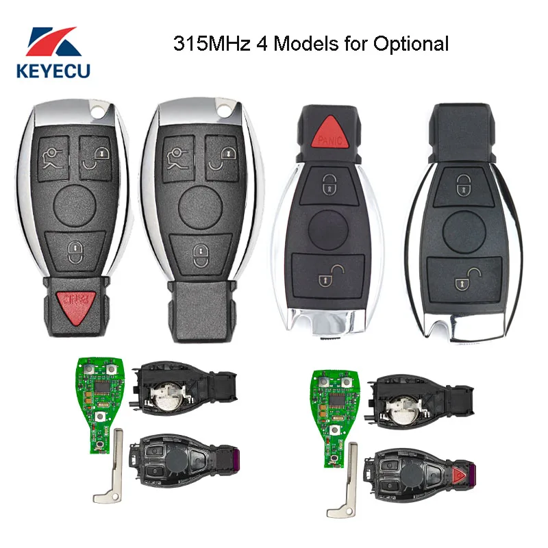 Запасная деталь KEYECU 315 МГц чип NEC для Mercedes Benz 2000 2014 поддержка и BGA KYDZ|fob|fob keyfob car |