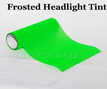 

1 Roll Frosted Green Headlight Tint Film Fog Car Vinyl Wrap Taillight / Motorbike Glitter Rear Lamp Tinting Size 0.3x10m/ Roll