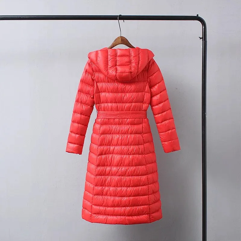 Fino Outwear Plus Size Exército Verde Vermelho sobretudo