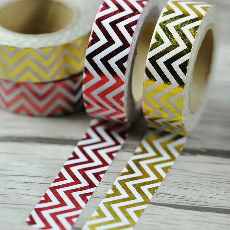 Buy 1.5 CM *10 M Chevron Gold Foil Japanese Washi Tape