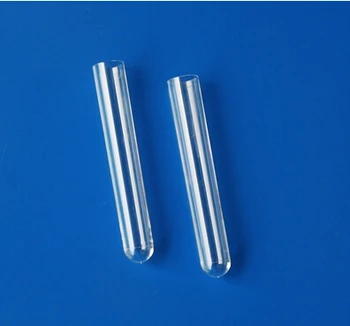 

clear PS 12X100MM plastic tube round bottom without cap free shipping