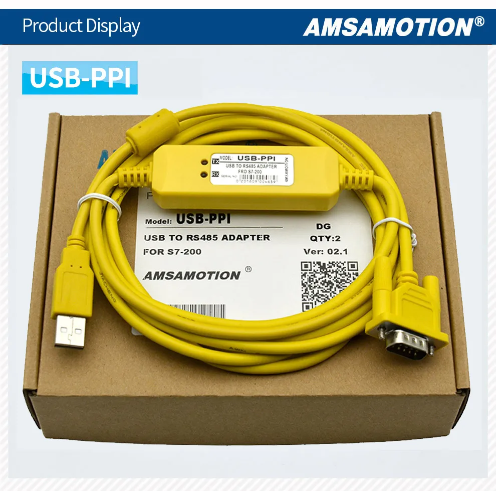 rs485 adaptador para siemens S7-200 plc usb ppi download cabo
