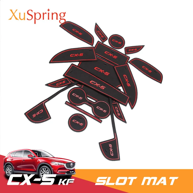 For Mazda CX 5 CX5 2017 2018 2019 KF Car Cup Anti Slip Door Slot Mat