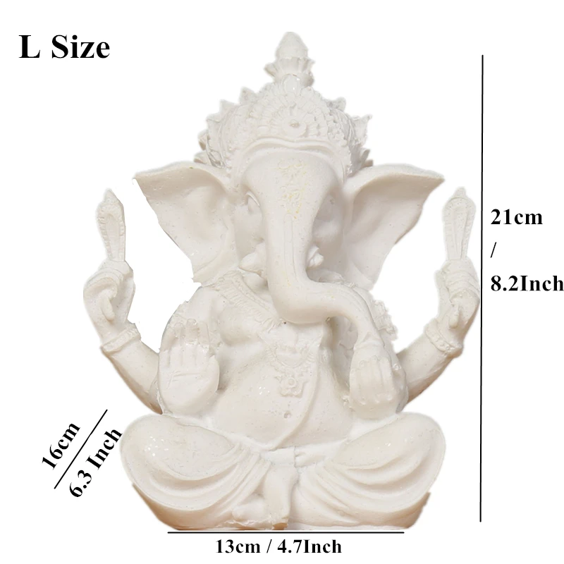 Decoration Home Decor Nature Sandstone White India Elephant God