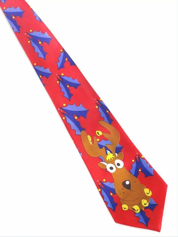 GUSLESON дизайн Рождественский галстук 9,5 см Стиль мужские модные галстуки Хеллоуин праздничный галстук Мягкий дизайнерский персонаж галстук - Цвет: 43