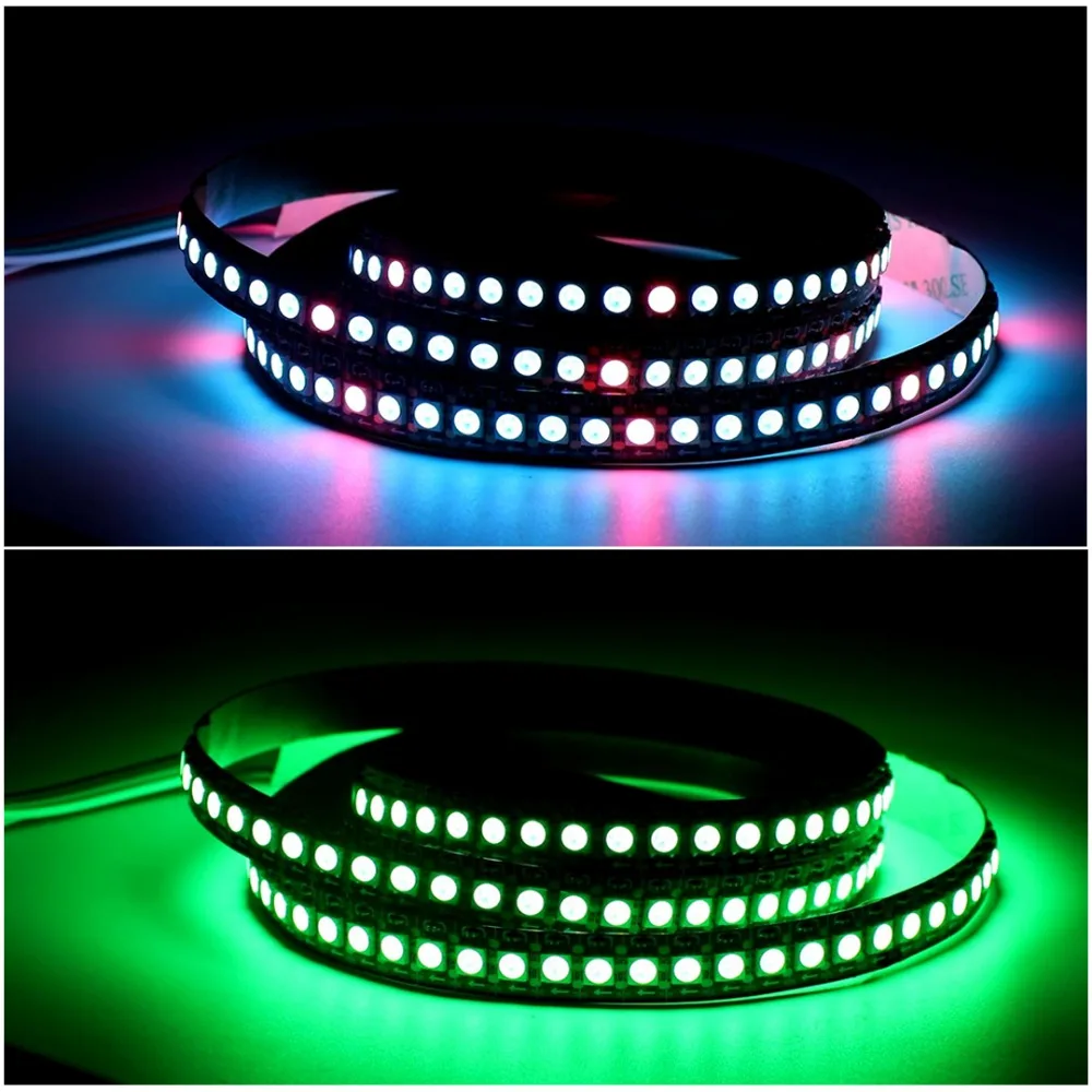 DC5V WS2812B LED Strip 1/2/3/4/5m 30/60/144 Pixels/Leds/m Smart Led Pixel Strip With Controller TV Background Wall Car Decor JQ