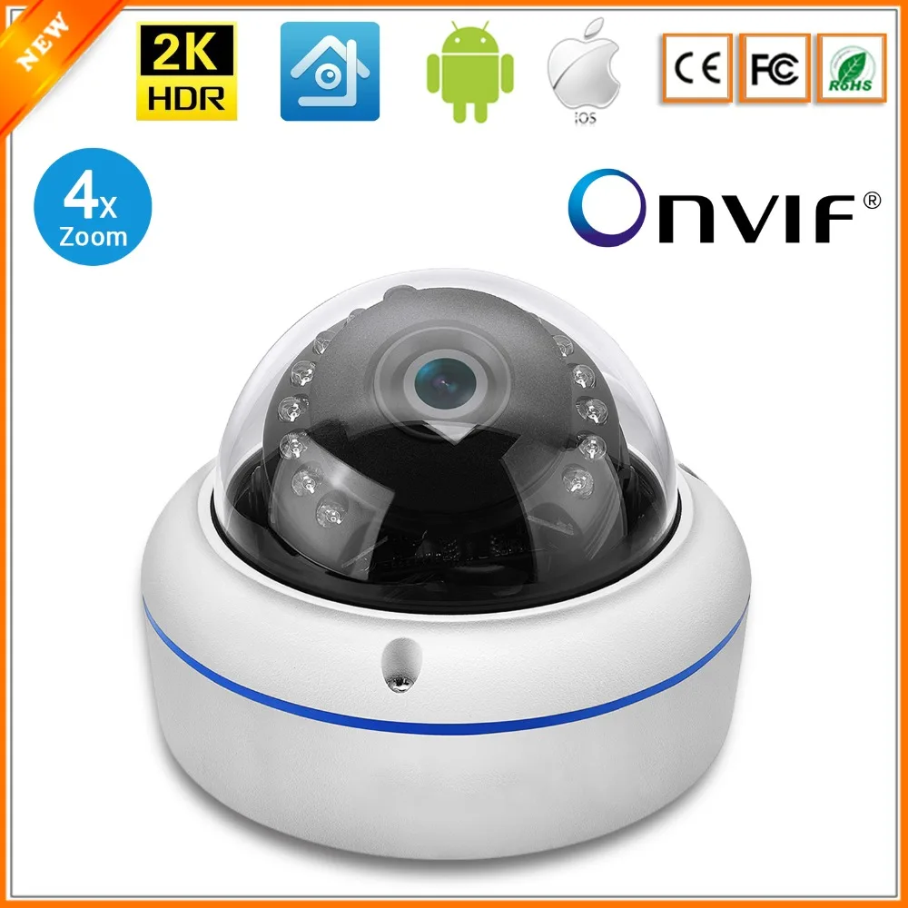 BESDER 4X Zoom Моторизованный объектив 1080p/4MP Автофокус Full HD ip камера H.265 2 8 мм 12 домашняя