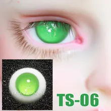 14mm green no pupil BJD Eyes Eyeballs for 1 3 1 4 1 6 BJD SD