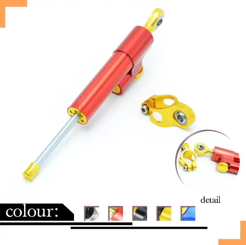 

Universal Motorcycle moto StabilizerLinear Damper Complete Steering Mounting Bracket for honda cbr600 f4i aprilia rs125 drz400