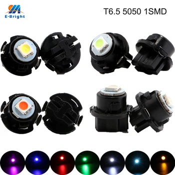 

200X T6.5 BASE 5050 1 SMD 12V Dashboard Winding Light Bulbs Warning Indicator Light Interior Light Wedge Light For Car Door