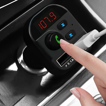 

Car MP3 Player Digital Bluetooth hands-free calling FM transmitter Car Bluetooth player Car Charger with navigation reminder