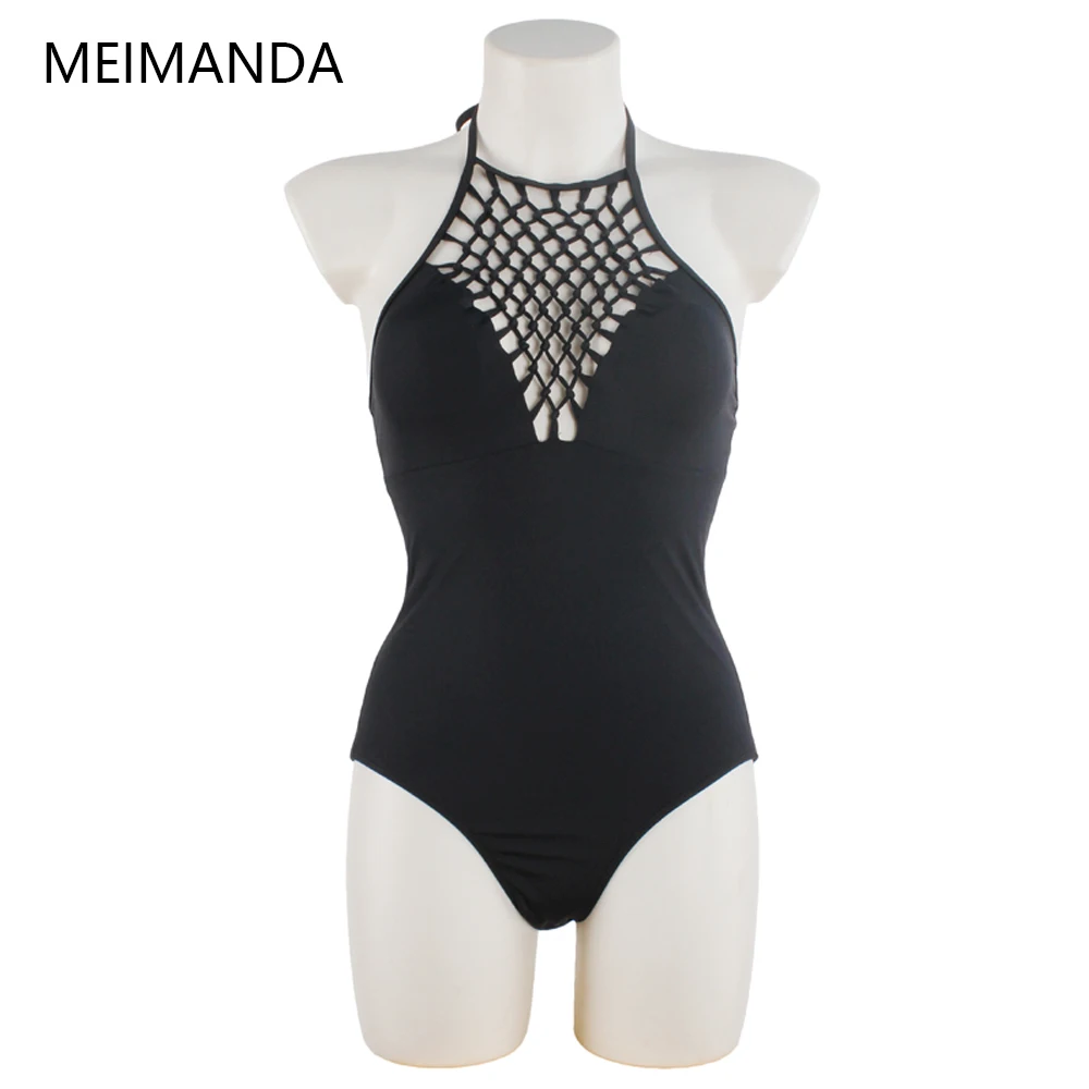 2017 Swimwear Summer For Women One Piece Brand New Solid Swimwear Sexy European Style Polyester