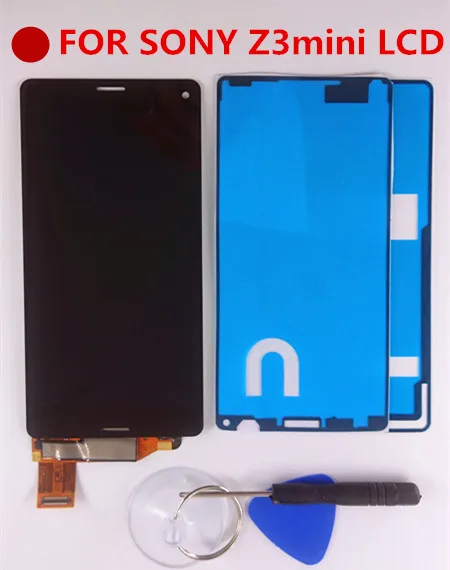 For Sony Xperia Z3 compact LCD Display mini D5803 D5833 touch screen digitizer Assembly + Adhesive Tools Free shipping | Мобильные