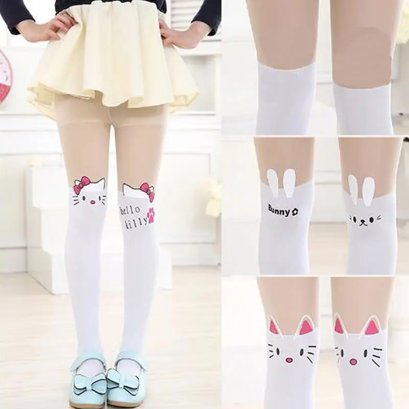 Детские колготки для девочек Колготки с котом Танцевальные чулки детские