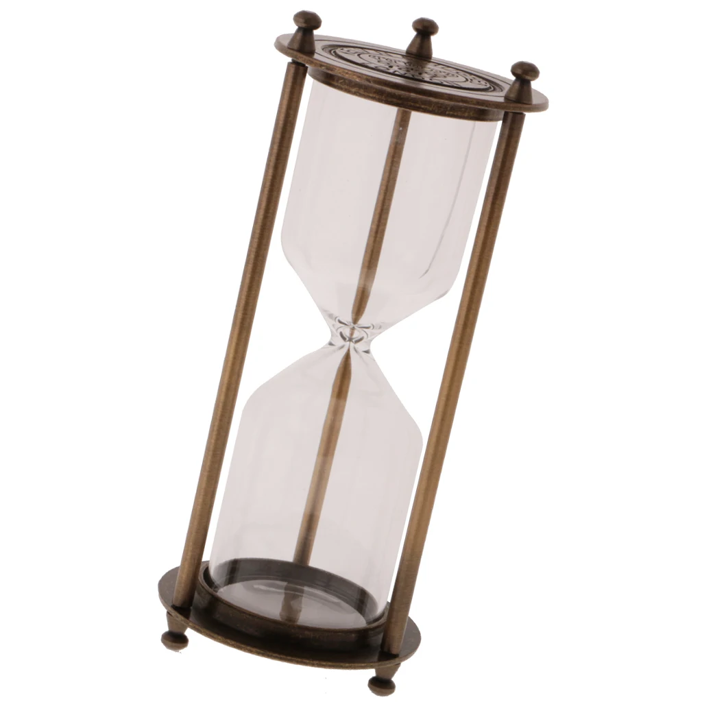 3 style Retro Metal Frame Empty Hourglass Sandglass Sand Timer Home Decor Kids Science Early learning Toys Set