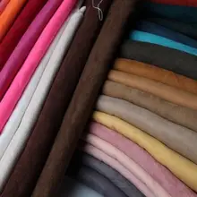 Однотонная замшевая ткань для одежды, одежды, мягкий поли микро замшевый материал, сумки для обуви, чехлы для дивана, ткань Tecido Meter