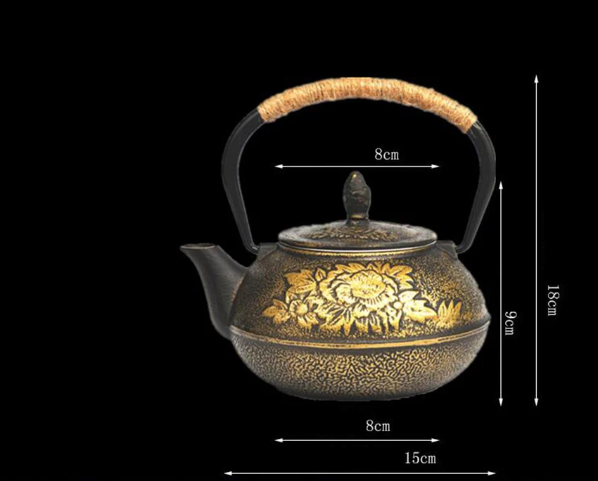 Японский чугунный чайник с ситечком из нержавеющей стали для заварки сливы 30 унций(900 мл