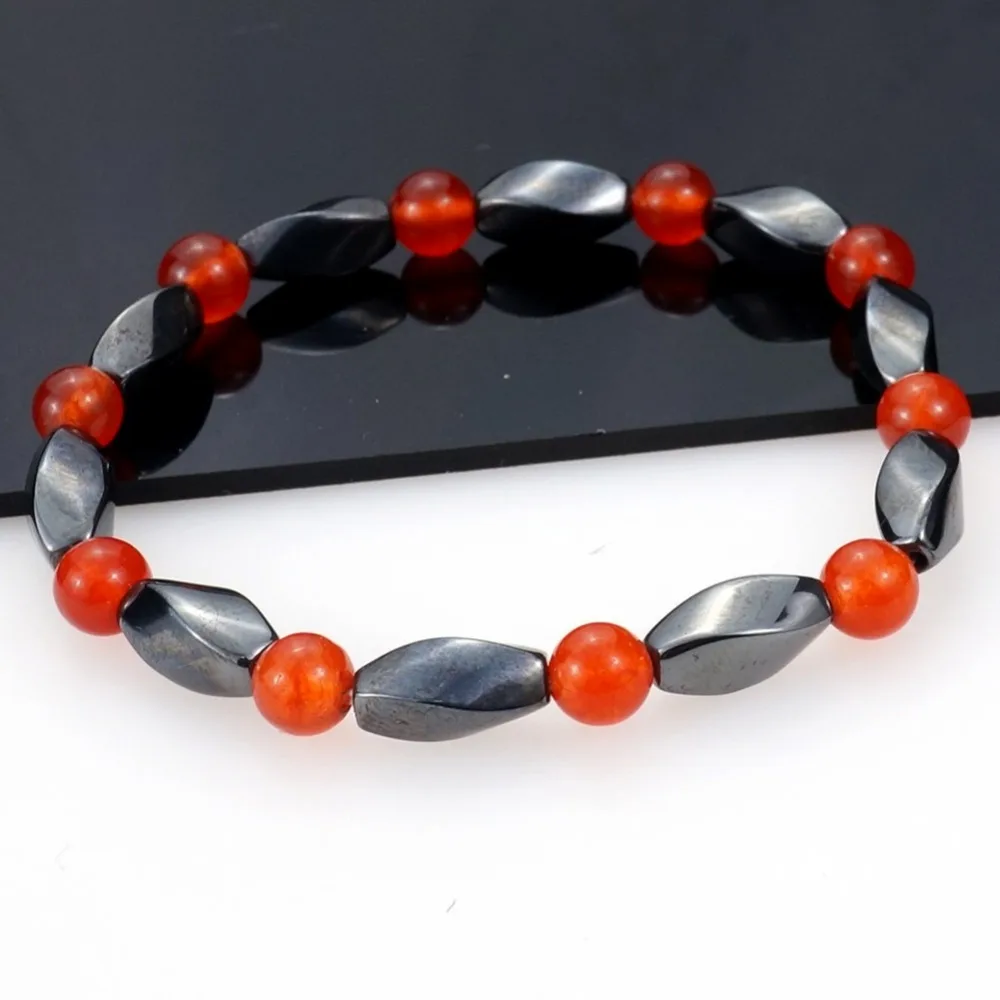 Тело для похудения потери Анти усталость лечебный браслет beads бусины стрейч