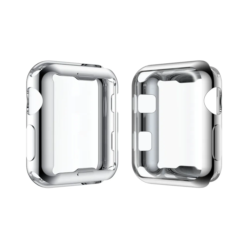 Чехол для часов Apple Watch, чехол 42 мм, 38 мм, серия 3, 2, мягкие, тонкие, из термополиуретана, универсальная ультратонкая Защитная пленка для iWatch, чехол