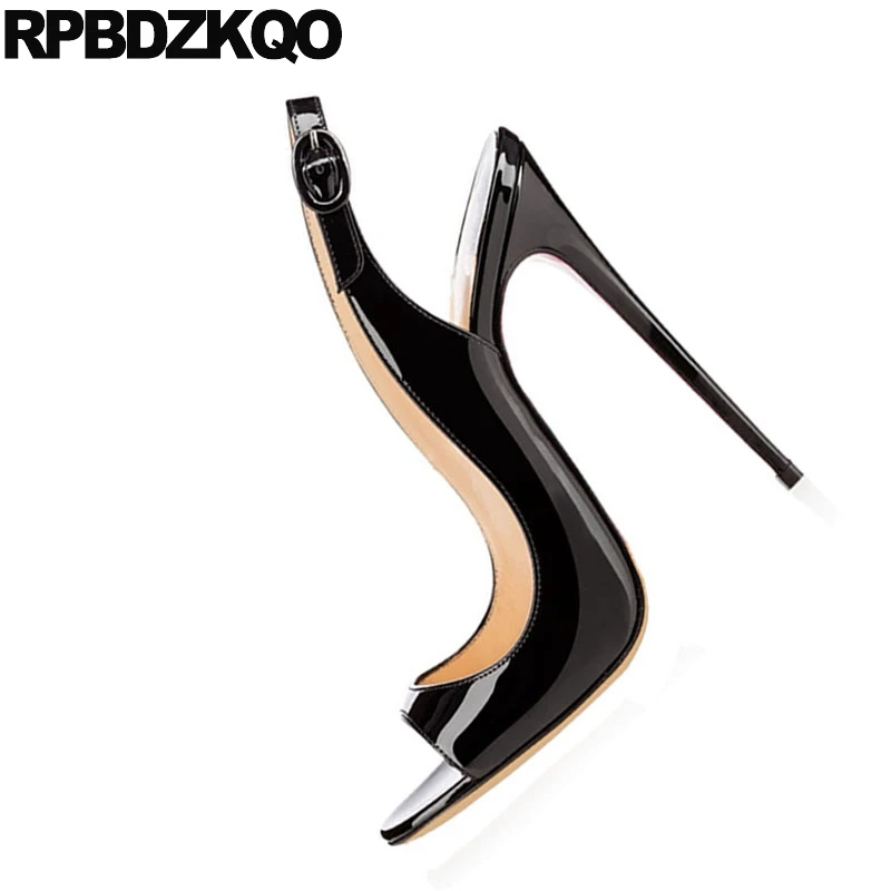 сандалии высокий каблук фетиш стриппер Slingback дизайнерская обувь женская роскошь