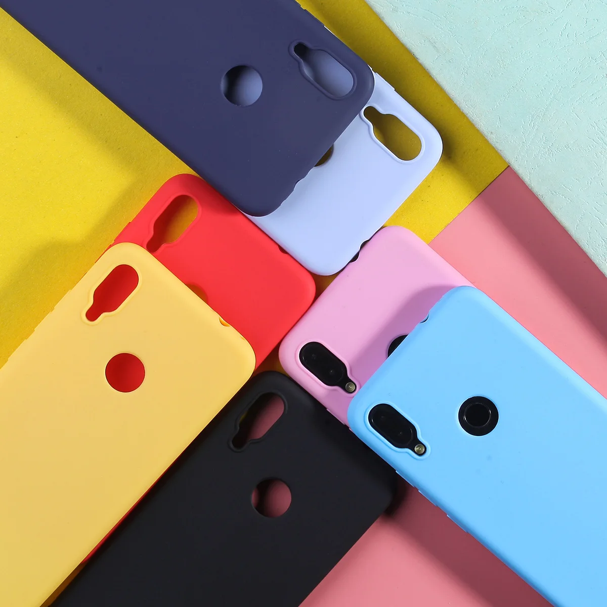 Phone Case For Xiaomi Mi 8 9 A2 Lite Redmi Note 7 6 5 Pro 5A Prime 4 6A 4A 4X S2 Plus Candy Color Silicone Cover |
