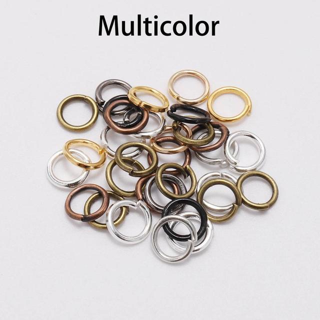 3/4/5/6/7/8/10/12/14/16/20mm Jump Rings Split Rings Necklace Earring Connectors For DIY Jewelry Making Accessories
