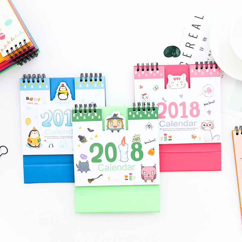 Dl Cartoon Calendar 18 Creative Lovely Irregular Concave And Convex Calendar Year Plan Book Wholesale Custom Stationery Educational Equipment Aliexpress
