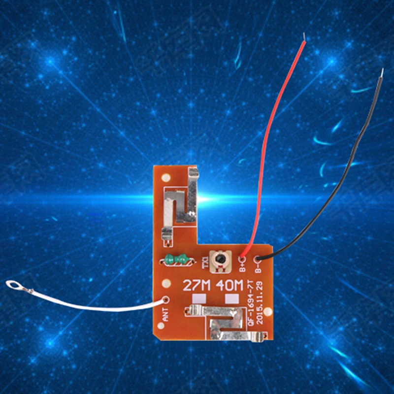 

4CH 27MHZ Remote Control Circuit Board PCB Transmitter Receives Antenna Toys