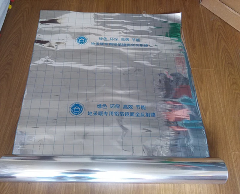 2 metros cuadrados mejor precio ahorro de energía papel de aluminio aislamiento espejo reflectante película para sistema eléctrico de calefacción por suelo radiante 2 metros cuadrados mejor precio ahorro de energía papel de aluminio aislamiento espejo reflectante película para sistema eléctrico de calefacción por suelo radiante