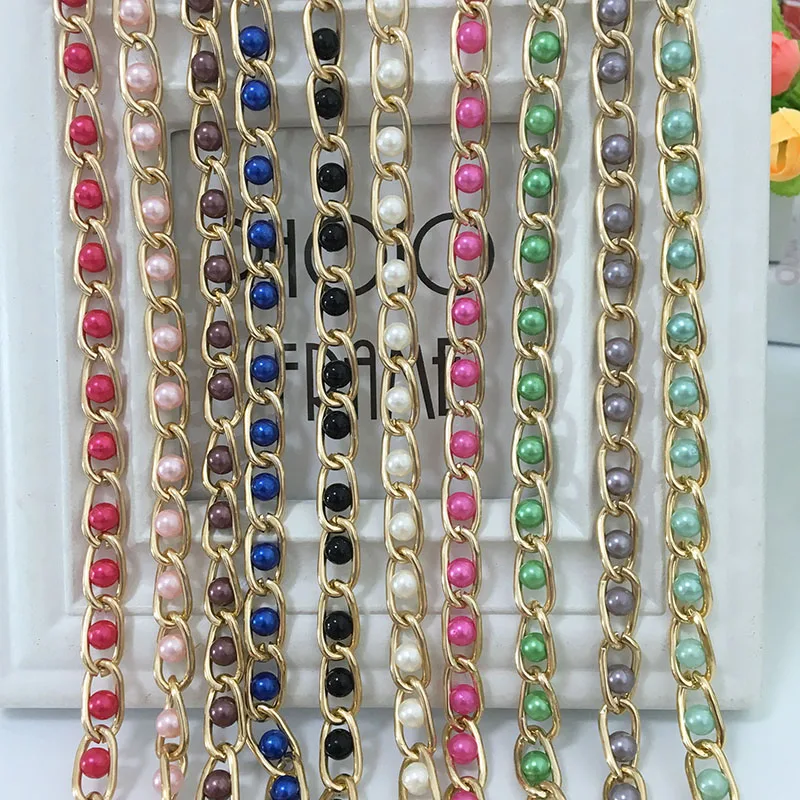 

Seabigtoo Metal waist chain belts for women pearls waist rope belts female metal buckle belts for ladies dresses Braided string