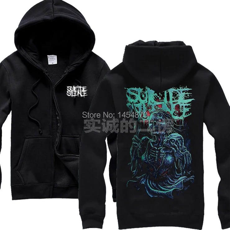 Мужская Осенняя хлопковая куртка с капюшоном и принтом в виде черепа|rock hoodie|brand