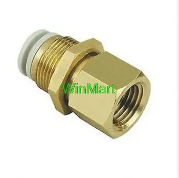 

5 pieces Connectors Brass Bulkhead 16mm Tube-3/8" Female BSPP Replace SMC KQ2E16-03