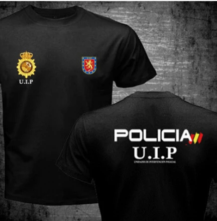 Espana Policia испанская национальная полиция Espana Policia Cnp Uip УПО анти бунт спецназ Geo Goes спецназ Мужская футболка классная футболка - Цвет: 2